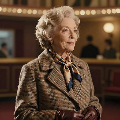 Textured Bowl Cut Vintage Fashion Portrait