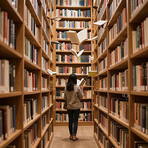 Enchanted Library with Living Books