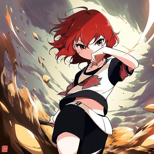 Illustration of Murakami tomoe, idolmaster in the style of Non (nuebako)