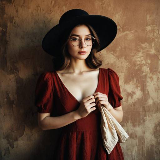 Elegant Vintage Portrait of a Glamorous Woman