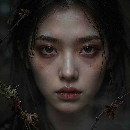 Moody Fantasy Eyes Amid Decay