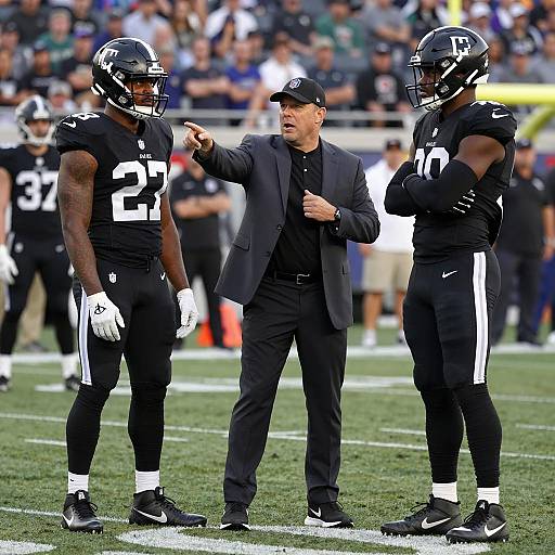 Intense NFL Game Scene with Coach