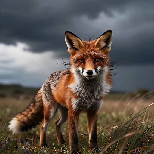 Stormbound Photorealistic Red Fox Portrait