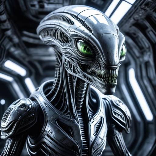 Alien Creature in Abandoned Spaceship Alien Creature in Abandoned Spaceship