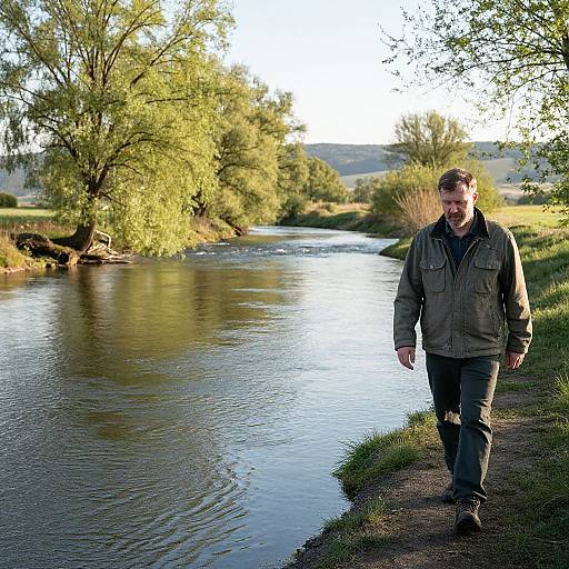 Tranquil Countryside River Walk