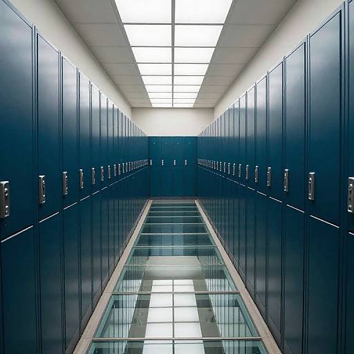 Infinite Symmetrical Dark Teal Lockers