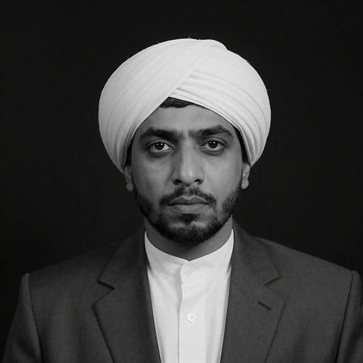 Intense Gaze of a Serious Man