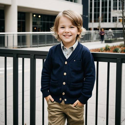 Charming Toddler Fashion Portrait Outdoors