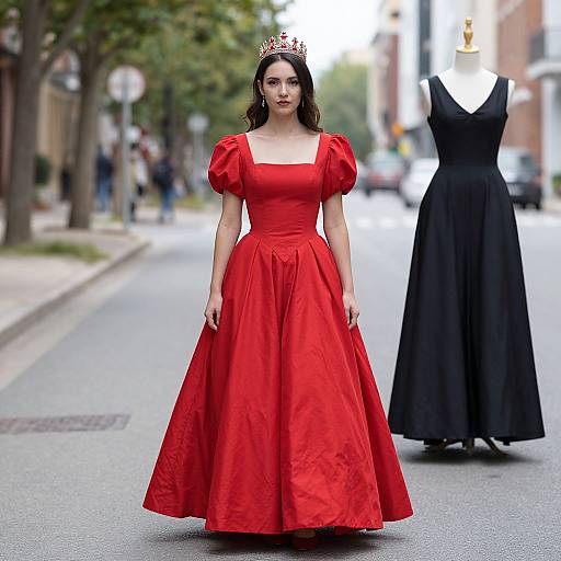 Regal Red Queen Street Style