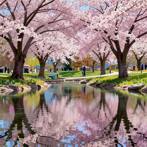 Abstract Expressionist Water Light Reflections