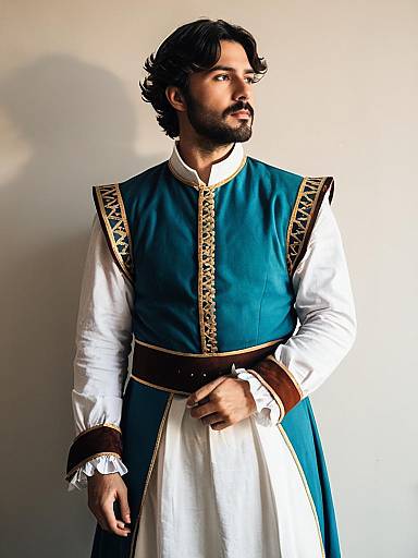 Man in Wilhelm van Astrea Cosplay Costume