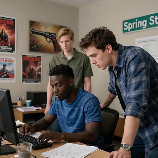 Candid Moments in a Cluttered Room