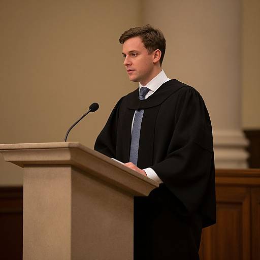 Wavy Ivy League Academic Portrait