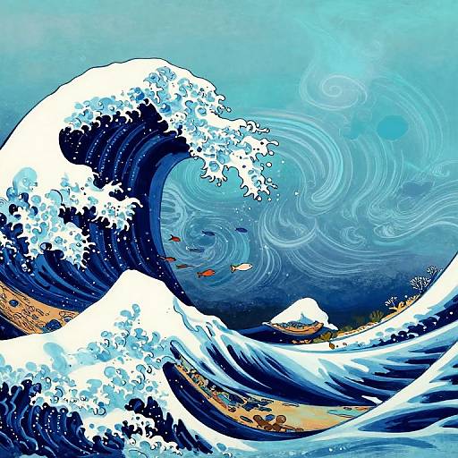 Surreal Whale's Eye Ocean Wave