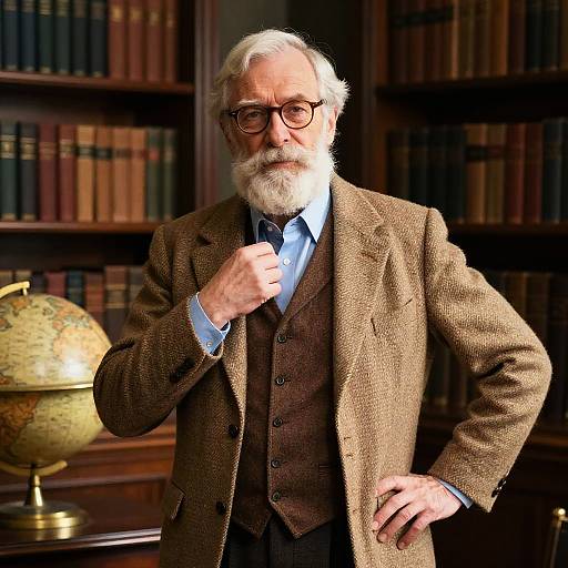 Cinematic Portrait of Elderly Gentleman