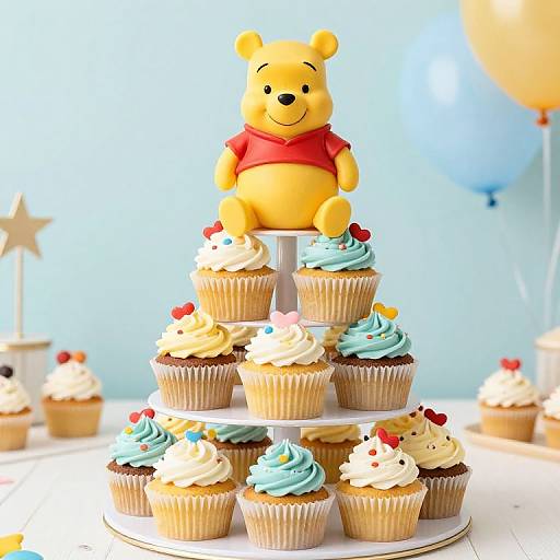 Winnie the Pooh Cupcake Tower
