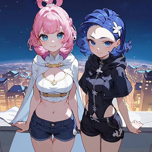 Nanakusa Nazuna Rooftop Starry Night