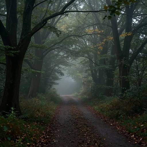 Mystical Misty Forest Pathway