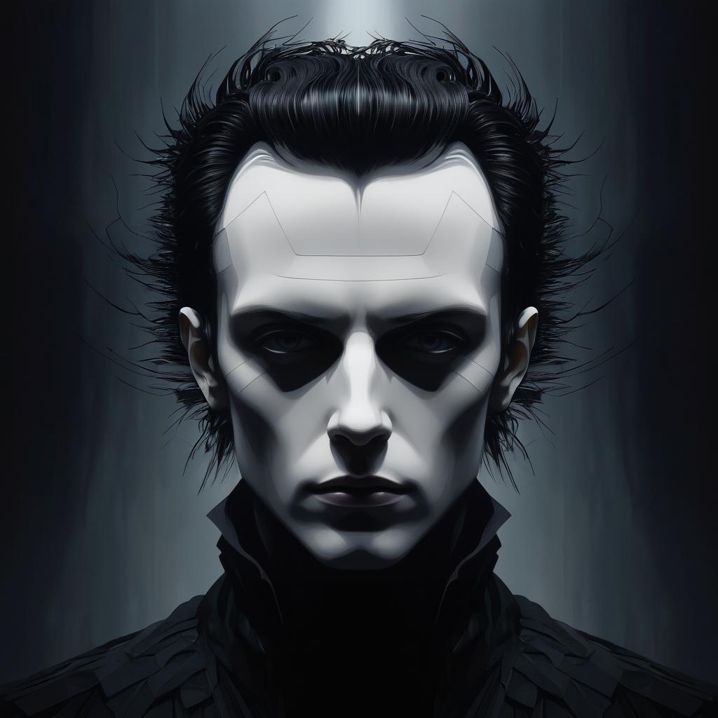 Gothic Portrait of a Synthetic Human