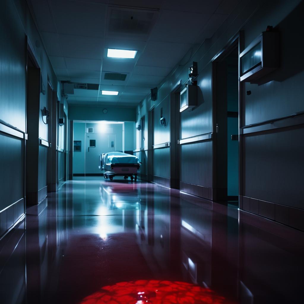 Nighttime Horror in Hospital Ward