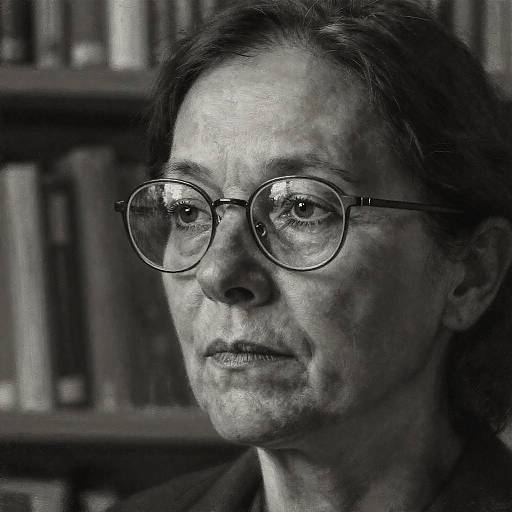 Photorealistic Charcoal Portrait in Library