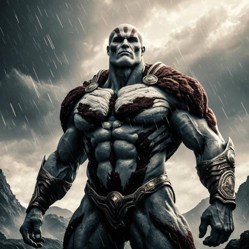 Ultra Realistic Titan Illustration of Resilience