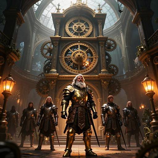 Colossal Clockwork Arboretum: Halfling Mechanist Captain