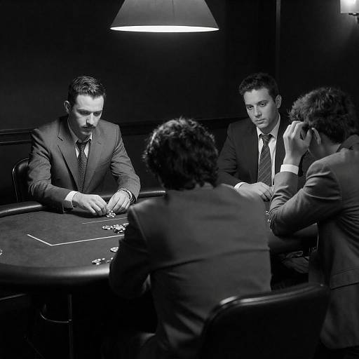 Classic Poker Game in Dim Lighting