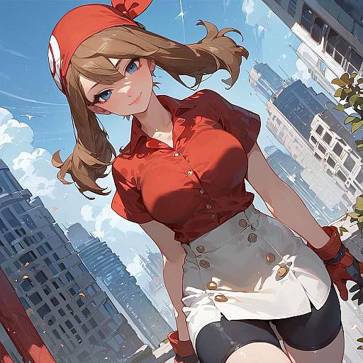 Anime Character in Urban Adventure