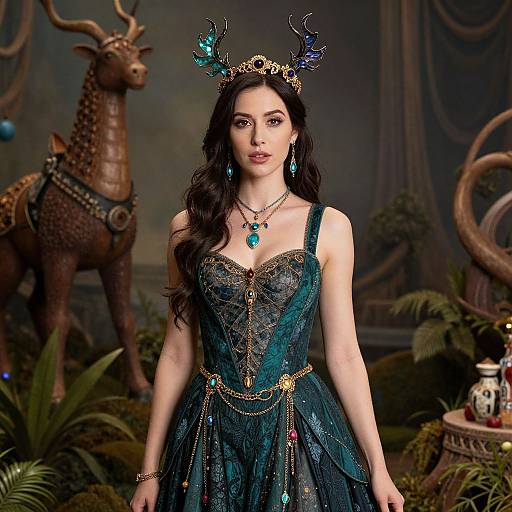 Harmonious Fantasy Woman Portrait