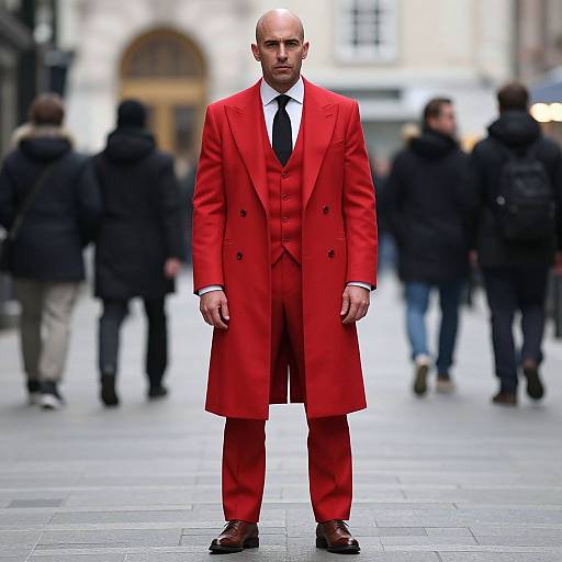 Bold Fashion Statement in Urban Street