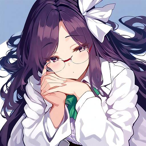 Illustration of Asakura rikako, touhou in the style of Shiokonbu