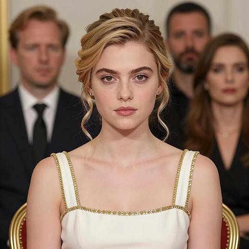 Elegant Young Woman in a Stylish Setting