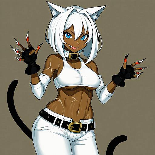 Illustration of Ms. fortune (skullgirls), skullgirls in the style of Yapo (croquis side)