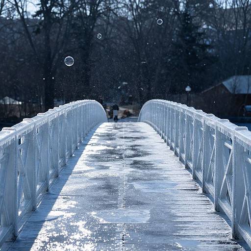 Frozen Laughter Bridge Between Worlds