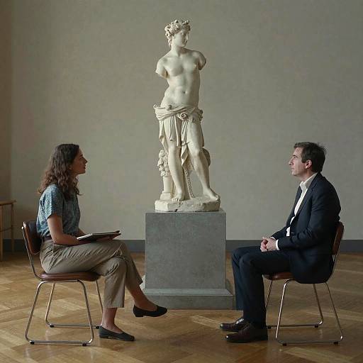 Therapy Session with Classical Sculpture