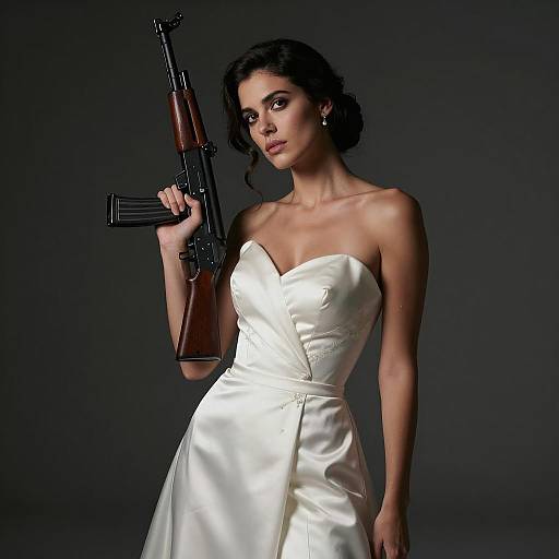 Bridal Strength: A Fierce Portrait