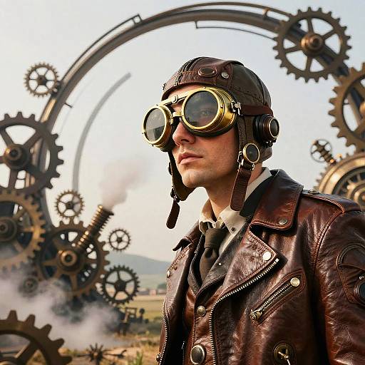 Surreal Steampunk Aviator Fantasy