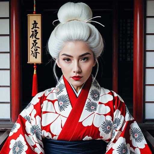 Yubaba Cosplay in Traditional Kimono
