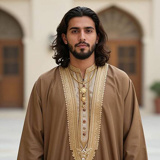 Realistic Islamic Male Portrait
