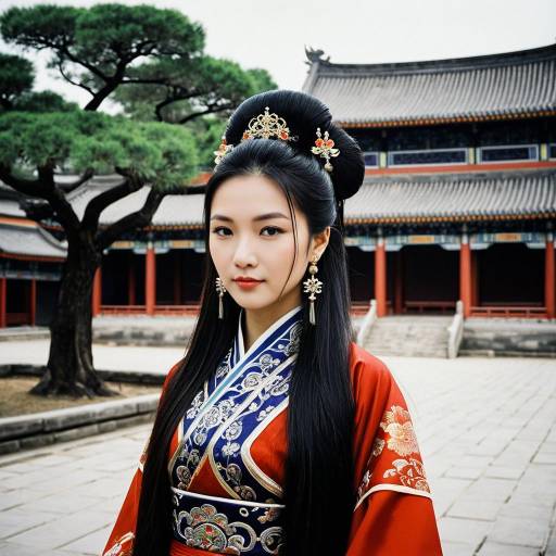 Chinese Woman in Traditional Royal Outfit