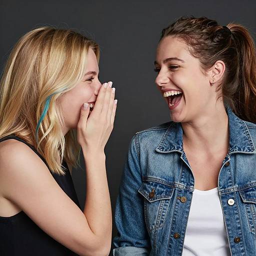 Two Women Laughing Together