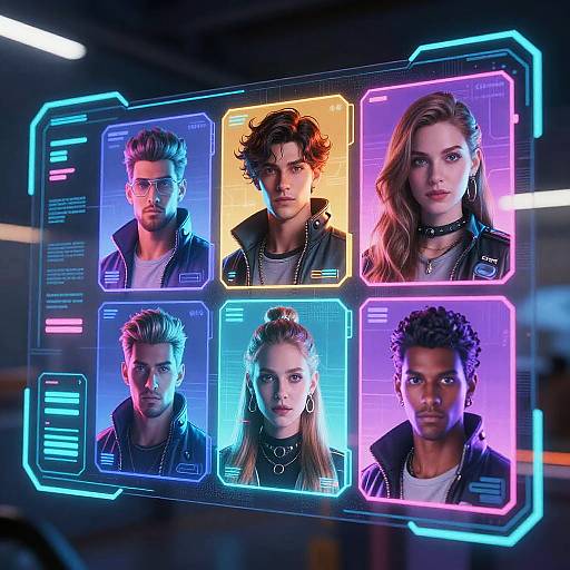 Futuristic Cyberpunk Character Art