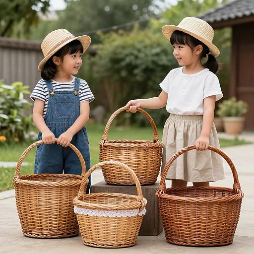 Handwoven Baskets by Two Sisters