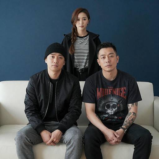 Three Asian Subjects in Modern Room