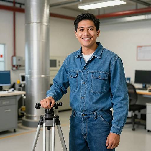 Editorial Shoot of HVAC Student