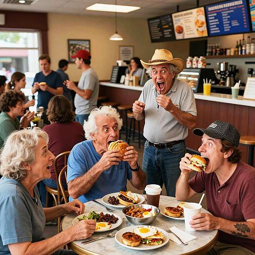 Vibrant Country Breakfast Café Scene