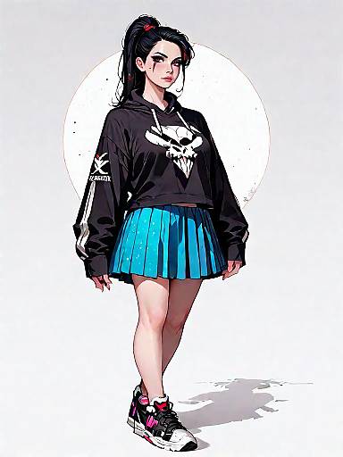 Casual Street Style Character Portrait