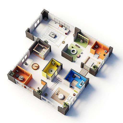 Futuristic AI-Generated Architectural Floor Plans