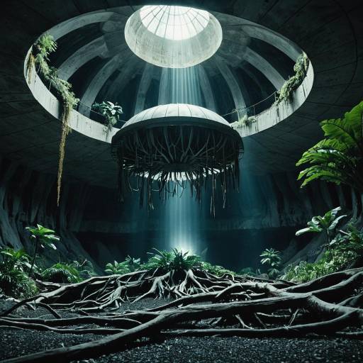 Underground Brutalist Dome with Jungle Roots